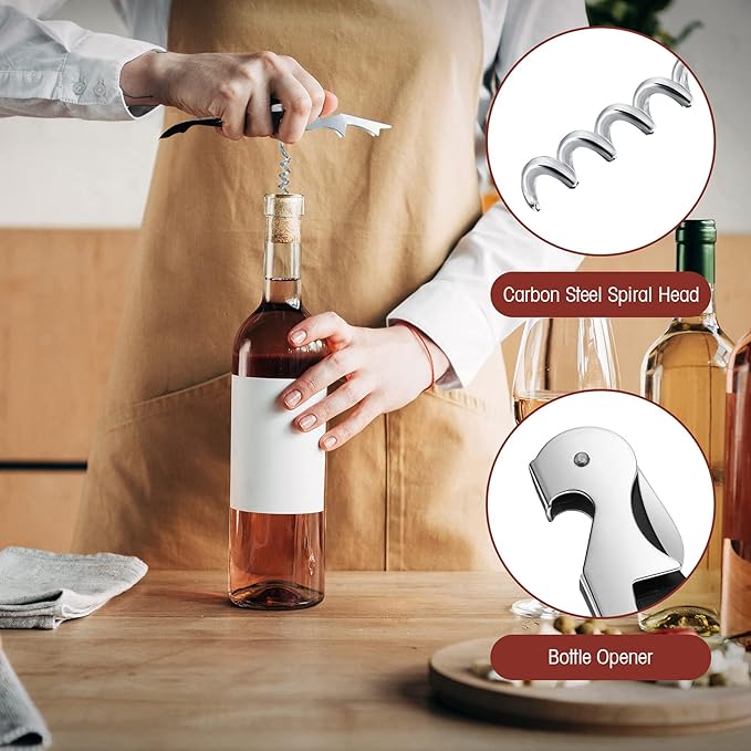 Honoson Wine Keys Opener Travel Corkscrew Wine bottle Opener Waiter Beer Bartender for Home Office Kitchen Restaurant Bar Applications (Black,30 Pcs)