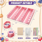 1 Set Cutter, Cake Pop Mold, Cake Pop Cutter and Pusher Press Set with Tray and 3 Types of Packaging Accessories, Baking Tools for Home, Birthday, Parties, Wedding Desserts(2 Pcs,Cakesicle)