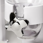 Zevro /GAT201C Indispensable Dry Food Dispenser, Dual Control, White/Chrome