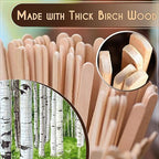 Perfect Stix Premium Wooden Coffee Stirrer Sticks, Thick Birch Wood 5000 Count, 5.5" Inches. Eco-Friendly Wooden Stirrers (5.5Inches / 5000PC)