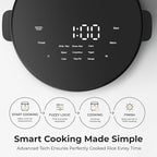 Compact Mini Rice Cooker Small Kitchen 3-Cup (Uncooked) / 6-Cup (Cooked), Non Stick Ceramic Inner Pot Rice Maker, 24H Timer Delay, Auto Keep Warm, 9 Functions Multicooker For Brown Rice, Steam, Soup