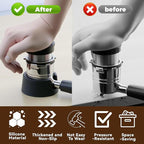 Silicone Coffee Tamper Base Compatible with Ninja Espresso Machine ES601& Es701, for Handheld Portafilter Support Stand, Tamping Station Handheld Portafilter Support Stand, Space-Saving(Black)