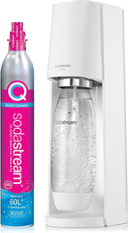 SodaStream - Terra Sparkling Water Maker | VALUE BUNDLE | CQC CO2 system | Includes 2x CO2 Cylinders, 3x 32 Fl Oz Dishwasher Safe Bottles, 2x Bubly Flavor Drops | Combine with Pepsi Flavors | White