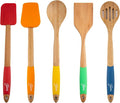 Cambridge 6384X9FSTAN94 Fiesta Bamboo 5-Piece Silicone Utensil Set