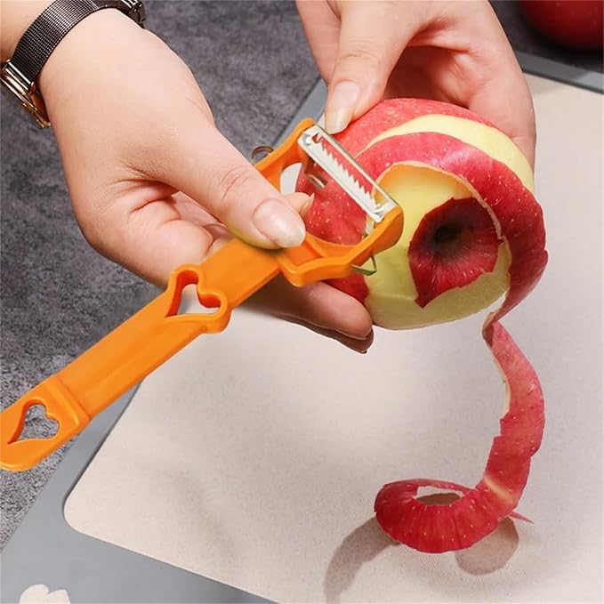 Pelador Multifuncional 2-En-1, Multi Cutter and Julienne Set with Grating Plate, Multifunctional Kitchenware Set, For Fruits and Vegetables (3pcs)