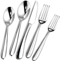 STILLOYE Heavy Duty Silverware Set for 6, 30 Piece Premium Stainless Steel Flatware Utensils Cutlery Set Including Steak Knife Fork and Spoon, Dishwasher Safe, Gift Package for Wedding Housewarming