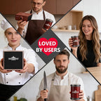 The Innovative Knife Sharpener - Patented Multi-Angle Premium Rolling Knife Sharpener with Extra Replacement Head for Chef's, Fruit, and All Steel Knives (Colorful Wood)