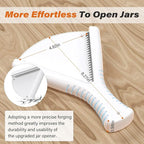 Jar Opener for Weak Hands, Dual Usage | Easy Grip Jar Opener & Under Cabinet Lid Opener, Super Durable Bottle Opener Effortless to Open Any Size Lid, Advanced Jar Lid Opener for Seniors with Arthritis
