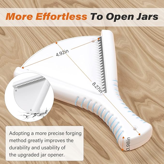 Jar Opener for Weak Hands, Dual Usage | Easy Grip Jar Opener & Under Cabinet Lid Opener, Super Durable Bottle Opener Effortless to Open Any Size Lid, Advanced Jar Lid Opener for Seniors with Arthritis