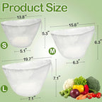 5 Pack Reusable Fine Mesh Cheesecloth Bags for Straining, 14‘’x5‘’ Bowl-Shaped Food Filter Bag, Great for Nut Milk, Juice, Soy Milk, Nylon Juicer Bags(S)