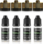 Cocktail Bubble Smoke Gun Accessories, 10ml, Includes 4 Contains, 4 Aromatic Flavor Oils, Vanilla Flavor
