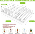Coanto Drink Organizer for Fridge, Soda Can Dispenser for Refrigerator, Automatic Self-Pushing Fridge Drink Dispenser Holds up to 30 Cans, 6 Row