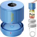 LOVE MOMENT Electric Mason Jar Vacuum Sealer Kit for Wide Mouth and Regular Mouth Mason Jar - Blue