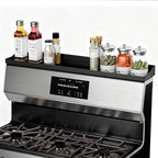 Foeacry 30" Magnetic Stove Top Shelf - Stainless Steel Magnetic Spice organizer for above the Over stove shelf kitchen small space solutions
