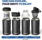 Frost Buddy Universal Can Cooler - Fits all - Stainless Steel Can Cooler for 12 oz & 16 oz Regular or Slim Cans & Bottles - Stainless Steel (RealTree APX)