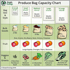 Simple Ecology Reusable Grocery Produce Shopping and Storage Bags, Organic Cotton Mesh, Set of 10 (2 ea. XL, L, M, S, XS)