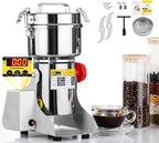 CGOLDENWALL 800g LED Display Grain Mill Grinder Electric Spice Herb Grinder Stainless Steel Pulverizer for Dry Spices Herbs Grains Coffee Seeds Rice Corn Pepper 110V