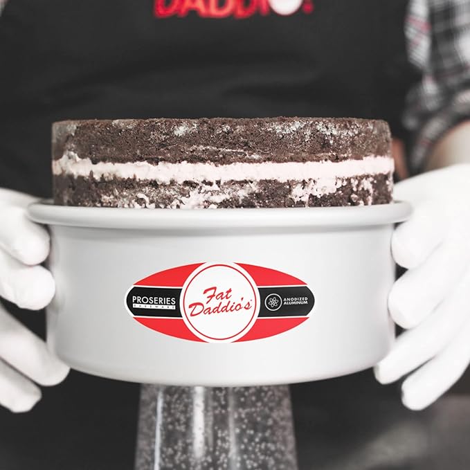 Fat Daddio's PCC-32CASE Anodized Aluminum Round Cheesecake Pans, 6 Piece Set, 3 x 2 Inch