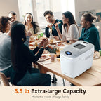 Davivy Bread Maker Machine with 2 Dough Kneading Paddles,15-in-1 Automatic Large Capacity Bread Machine Nonstick Bowl For Bread, Jam& Yogurt, 3 Loaf Sizes and 3 Crust Settings