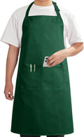 Syntus Apron for Men Women, Adjustable Cooking Kitchen Chef Aprons with 2 Pockets, Cotton/Polycotton/Polyester