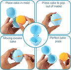 Round Cake Pop Model, Blue Plastic Cake Pop Circle Maker Funny Simple Baking Tools Accessories for Home Baking Birthday Party Wedding Desserts