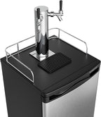 EdgeStar KC2000TWIN Full Size Dual Tap Kegerator & Draft Beer Dispenser - Black