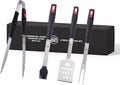 Grillers Choice -Grill Accessories for Outdoor Grill-4 pc -Grilling Tools. Commercial Professional Barbecue Set. Heavy Duty and Strong. BBQ Thongs, Fork, Spatula, Baster by Grillers Choice