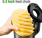 TUUMIIST Cold Press Juicer Machine, 5.3 Inch Extra Large Feed Chute for Whole Fruits, Easy to Clean Slow Juicer, High Yield, BPA Free - Grey