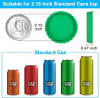 6 Pack Silicone Soda Can Cover Lids, Reusable Soda Can Lids Beer Can Covers Pop Can Covers, BPA Free Silicone Can Cover, Stopper and Protector for Soda, Beer, Beverage, Juice, Coke, Fits Standard Cans