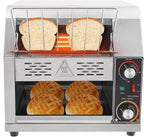 Commercial Conveyor Toaster 300 Slices/Hour 1900W Heavy Duty Stainless Steel Electric Conveyor Toaster with Three Baking Modes and Temp & Speed Control for Home Restaurants Bakery Use