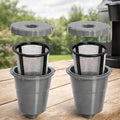 Podoy Coffee Filters Reusable Compatible with B30 B40 B50 B60 B70 K10 MINI Plus K15 K40/45 K55 K60/65 K70/75/79 series 5048 Old Mode Grey (2 Pack)