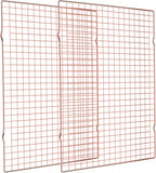 Briout Cooling Rack for Baking, 2-Pack 16x10 Inches Baking Rack, Thick Wire Cookie Rack for Cooking, Roasting, Grilling, Drying, Oven Safe, Fits Half Sheet Pan, Rose Gold
