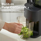 Cold Press Juicer, 5.5inch Wide Feed Chute Slow Juicer Machine, Masticating Juicer for Whole Vegetables & Fruits, Black