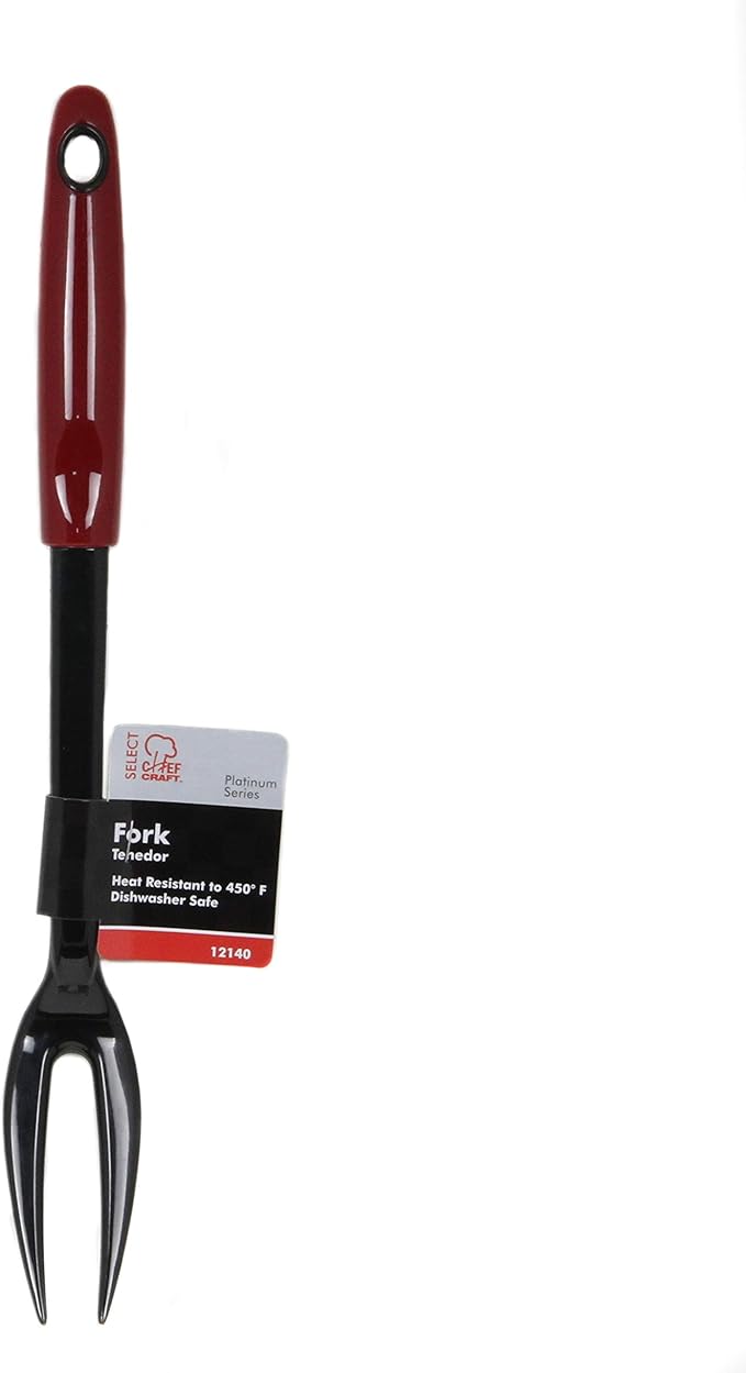 Chef Craft Select Nylon Kitchen Tool and Utensil Set, 8 Piece Set, Red