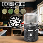 Unique Electric Herb Grinder, Small Spice Grinder Electric herb Grinders Mini Size 2x3.5inches with 2pcs 1.7oz/50ml Glass Jar Herb Jar Portable Grinders Rechargeable Automatic herb Grinder