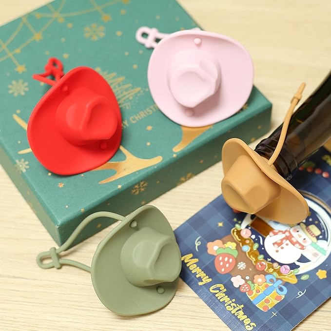 Silicone Wine Stopper, Funny Hat Shaped Decorative Wine Sealer, Cute Kitchen Gadgets, Yellow