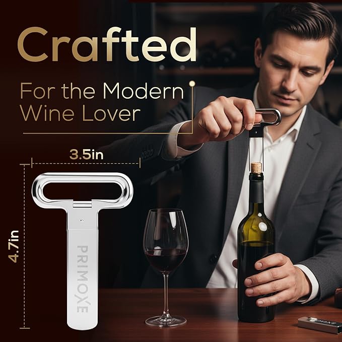 Christmas Stocking Stuffers for Men Ah So Two Prong Wine Opener & Bottle Opener Professional Stainless Steel Corkscrew Wine Bottle Opener Champagne & Travel Cork Puller Gift
