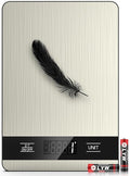 Mik-Nana Food Scale, 11lb Digital Kitchen Scale with LCD Display 6 Units Tare Function, Stainless Steel Weight Grams and Ounces for Baking, Cooking and Meal Prep (Batteries Included)