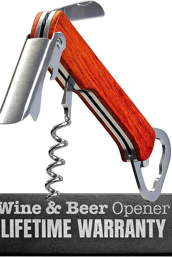 Bottle Opener Professional Stainless Steel Beer Corkscrew for Beverages Bartenders