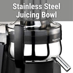 Kuvings Centrifugal Juicer, Black, 12.9 x 8.2 x 16 inches