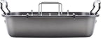 Circulon Total Bakeware Nonstick Roaster, Roasting Pan with Rack, 17-Inch x 13-Inch, Gray