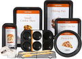 CHEFMADE Bakeware Set, 11-Piece Nonstick Kitchen Baking Set Carbon Steel Oven Bakeware