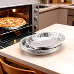 9 Inch Pie Pans Disposable (12 Pack) - Heavy-Duty Aluminum Foil Pie Tins, Standard Baking Tin Plates for Pies, Quiches, Desserts, Oven Safe & Easy Cleanup