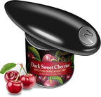 One Touch Battery Operated Electric Can Opener Fits Almost Size Can With Smooth Edge, Hands Free Electric Can Openers for Kitchen, Kitchen Gadgets Automatic Can Opener for Seniors, Arthritis Black