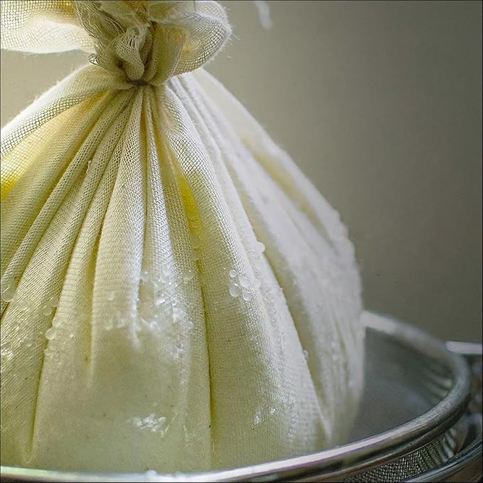 10 Pcs Cheese Cloths for Straining, 20x20 Inch Grade 100 Precut Cheese Cloth With Fabric Fine Mesh Cloth, 100% Unbleached Cotton, Reusable Muslin Cheesecloth for Straining, Juicing, Cooking Turkey
