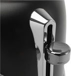 Haden Heritage 2 Slice Wide Slot Stainless Steel Toaster with Adjustable Browning Control & Non-Slip Feet, Black & Chrome