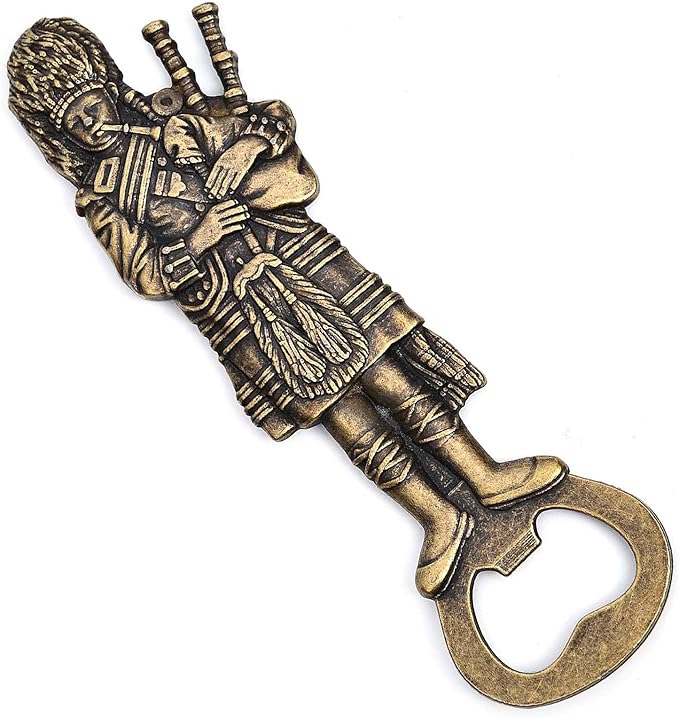 Beer Bottle Opener Scottish Highland Bagpipe ，Cool Bottle Opener for Bar Tool, Soda and Beer Cap Remover, Cool & Fun Gadget