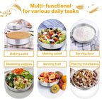 TeamFar Cake Pan, 4’’ - 6’’ - 8’’ - 9½’’ - 11’’, Stainless Steel Round Baking Tier Smash Cake Pans Set, Healthy & Heavy Duty, Mirror Finish & Dishwasher Safe - Set of 5