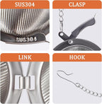 304 Stainless Steel Tea Strainers for Loose Tea Infuser Ball, Extra-Fine Mesh Tea Ball, Tea Holder Loose Leaf Tea Steeper, Tea Diffuser for Rooibos, Black Tea, Herbal & Spices (Small x 3)