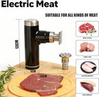 Electric Meat Tenderizer Tool,Cordless Meat Tenderizer Machine with 2 Stainless Steel Meat Mallet,Kitchen Essentials For Tenderizing Steak/Beef/Chicken Chops (brown) (N-09) (S10)